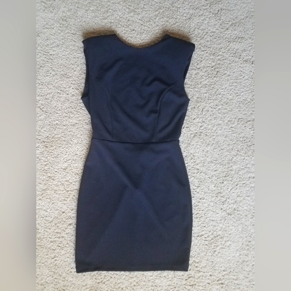 Backless Western Little Black Dress